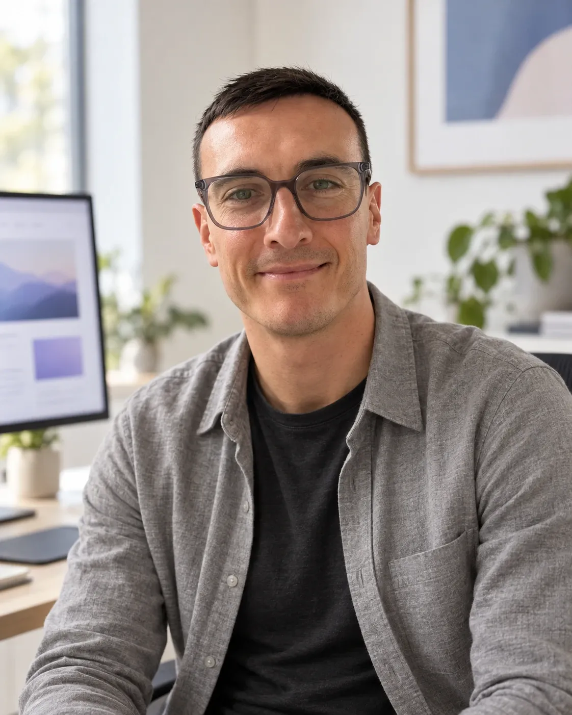 Christian Joschko à son poste de travail